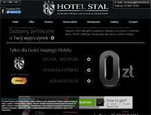 Tablet Screenshot of hotelstal.pl